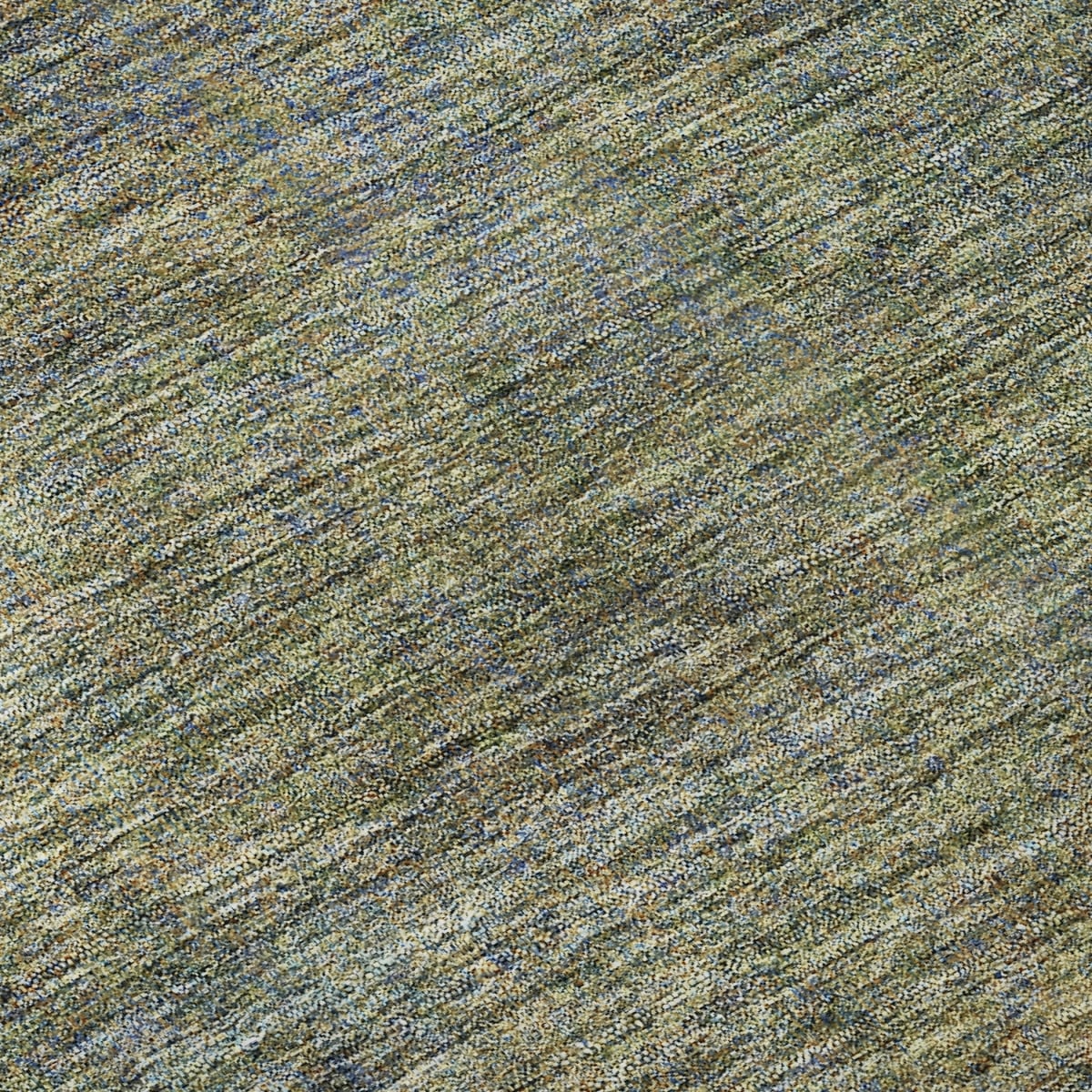 667298 8 x 10 ft. Green & Gold Abstract Washable Machine Made Rectangle Area Rug with UV Protection