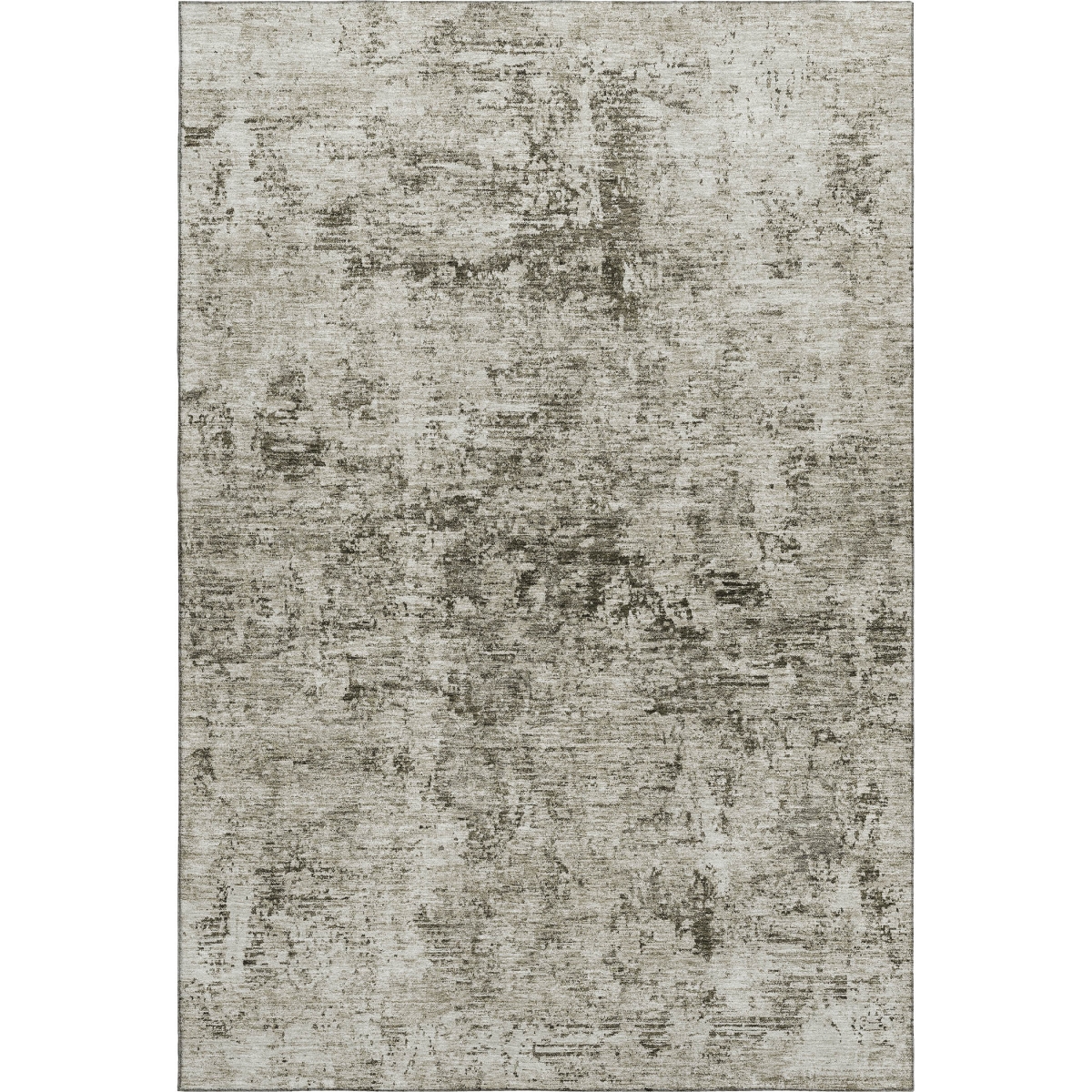 675640 8 x 10 ft. Beige & Taupe Abstract Transitional Washable Machine Made Rectangle Area Rug with UV Protection