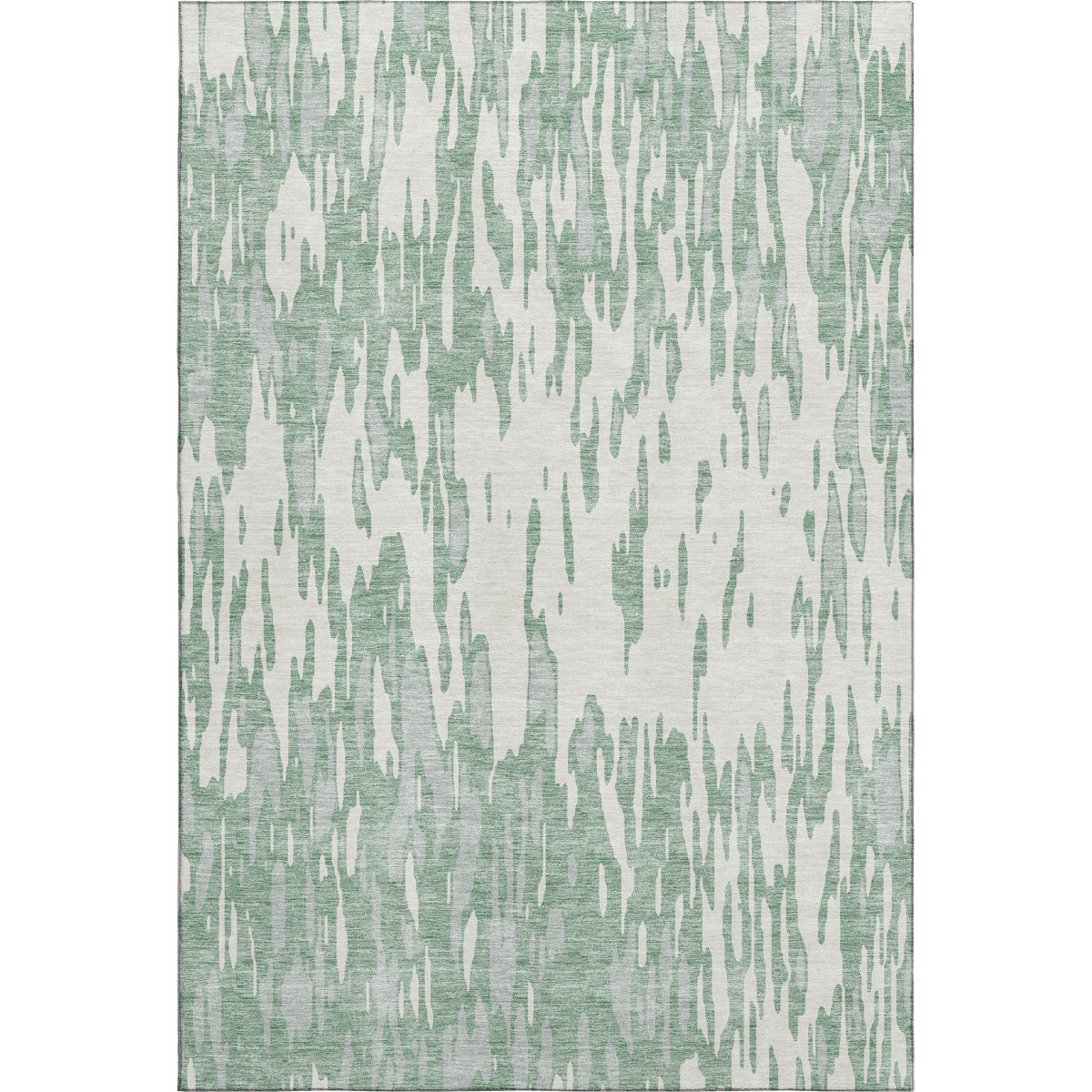 675197 9 x 12 ft. Sage & Ivory Abstract Transitional Washable Machine Made Rectangle Area Rug with UV Protection