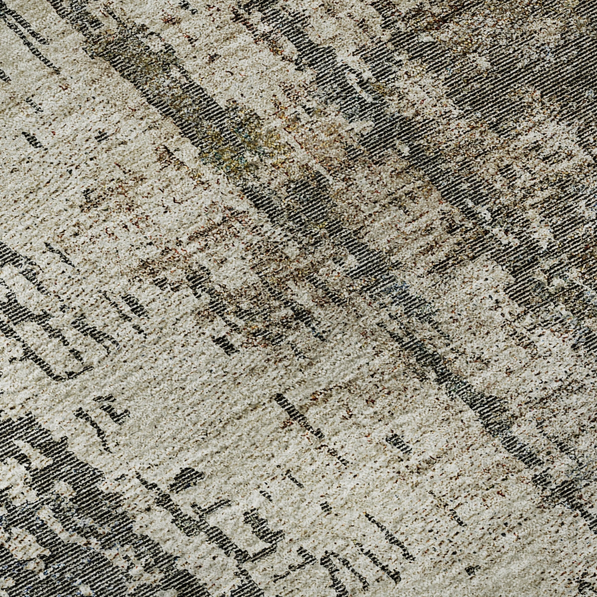 665674 9 x 12 ft. Beige, Gray & Brown Abstract Washable Machine Made Rectangle Area Rug with UV Protection