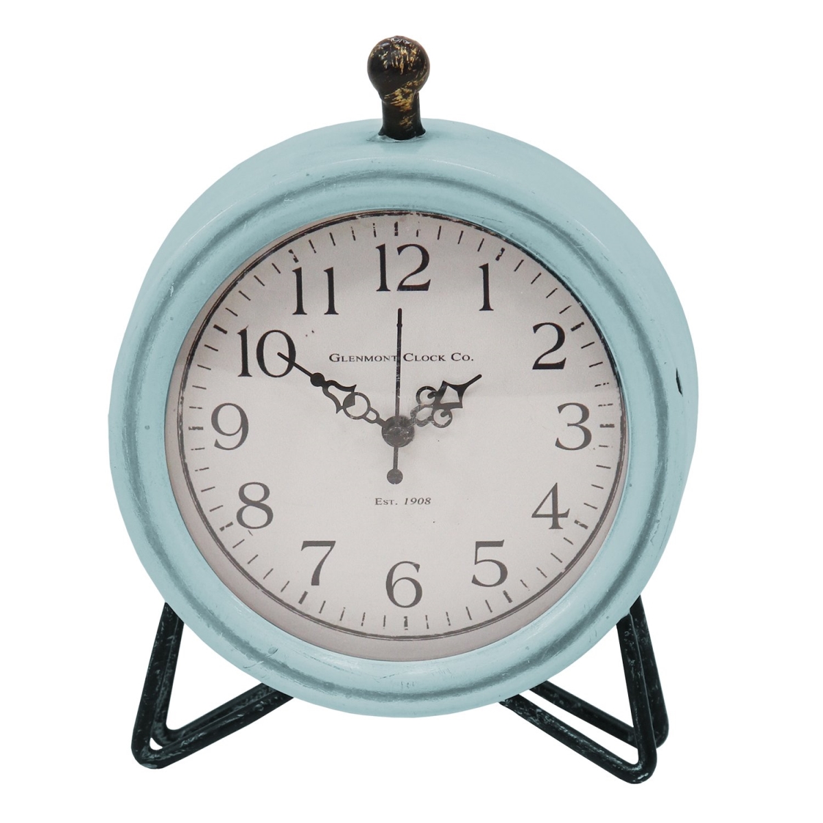Picture of Home Roots Beddings 331473 Modern Table Clock&#44; Blue & Black
