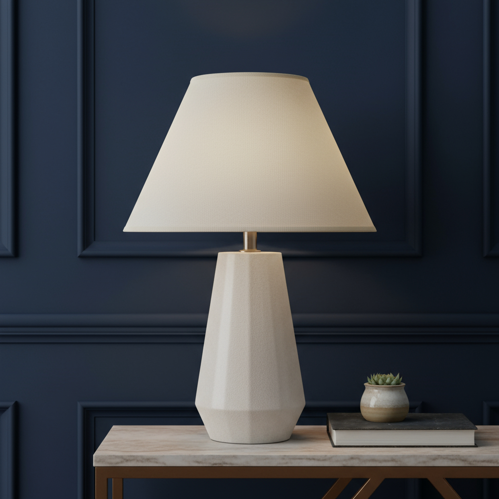 654707 8.75 x 16 x 16 in. Off White Linen Plain Empire Lamp Shade