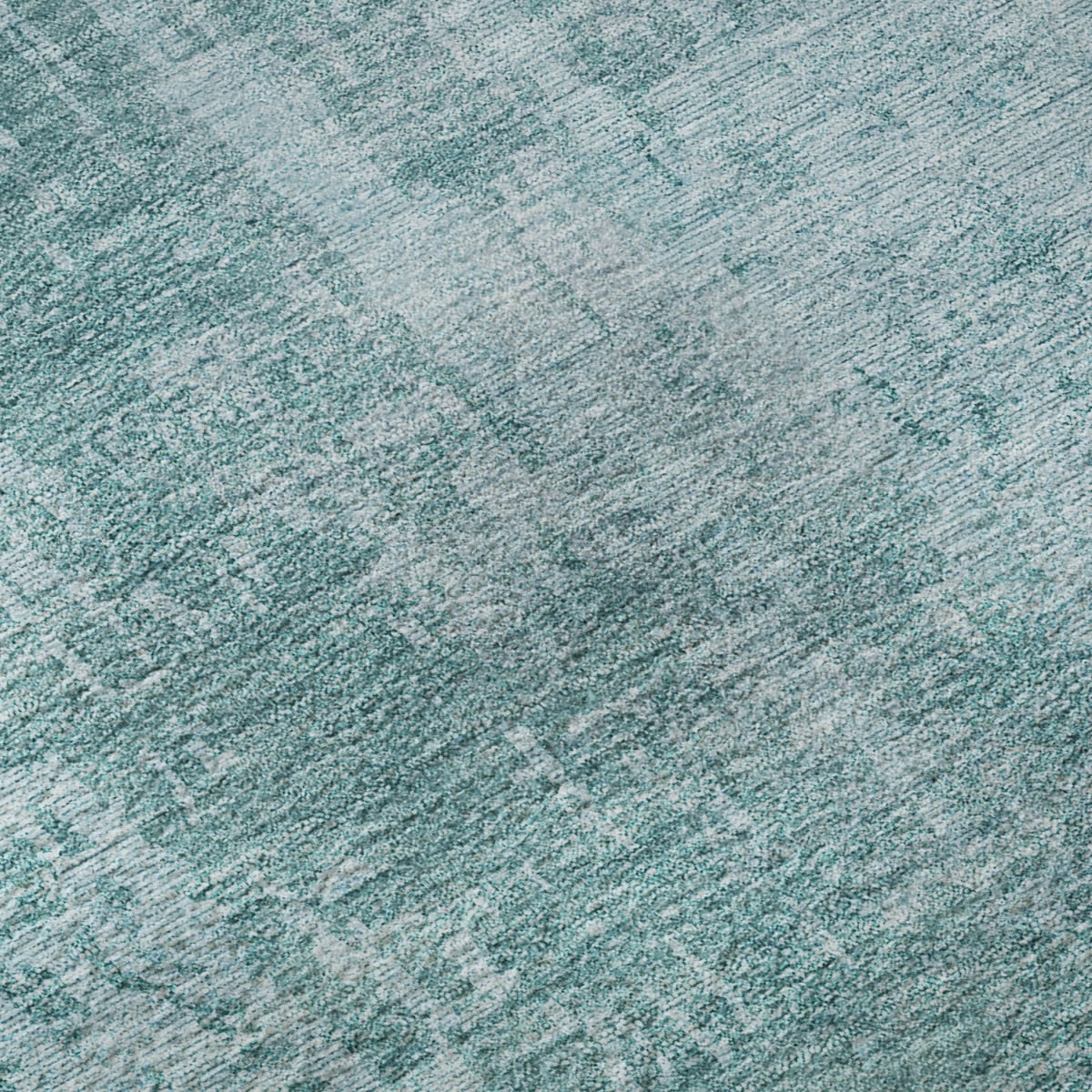 665615 10 x 14 ft. Aqua & Teal Abstract Transitional Washable Machine Made Rectangle Area Rug with UV Protection