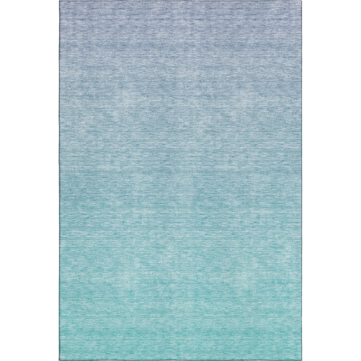 667360 10 x 14 ft. Sky Blue & Ivory Ombre Washable Machine Made Rectangle Area Rug with UV Protection
