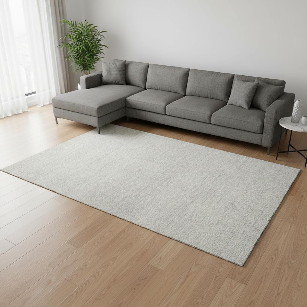 668131 10 x 14 ft. Ivory & Beige Striped Transitional Washable Machine Made Rectangle Area Rug with UV Protection