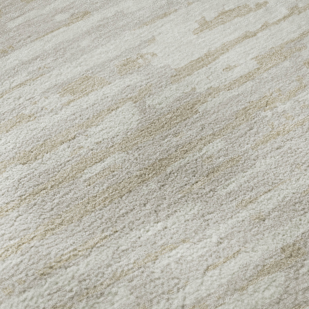 670565 8 x 10 ft. Ivory & Beige Striped Transitional Washable Machine Made Rectangle Area Rug with UV Protection