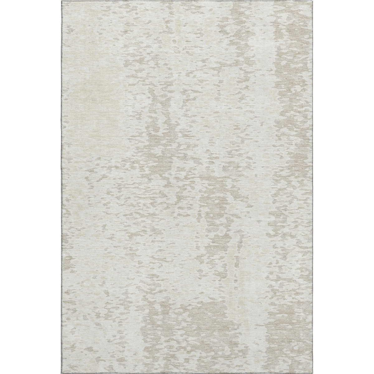 675456 10 x 14 ft. Ivory & Beige Abstract Transitional Washable Machine Made Rectangle Area Rug with UV Protection