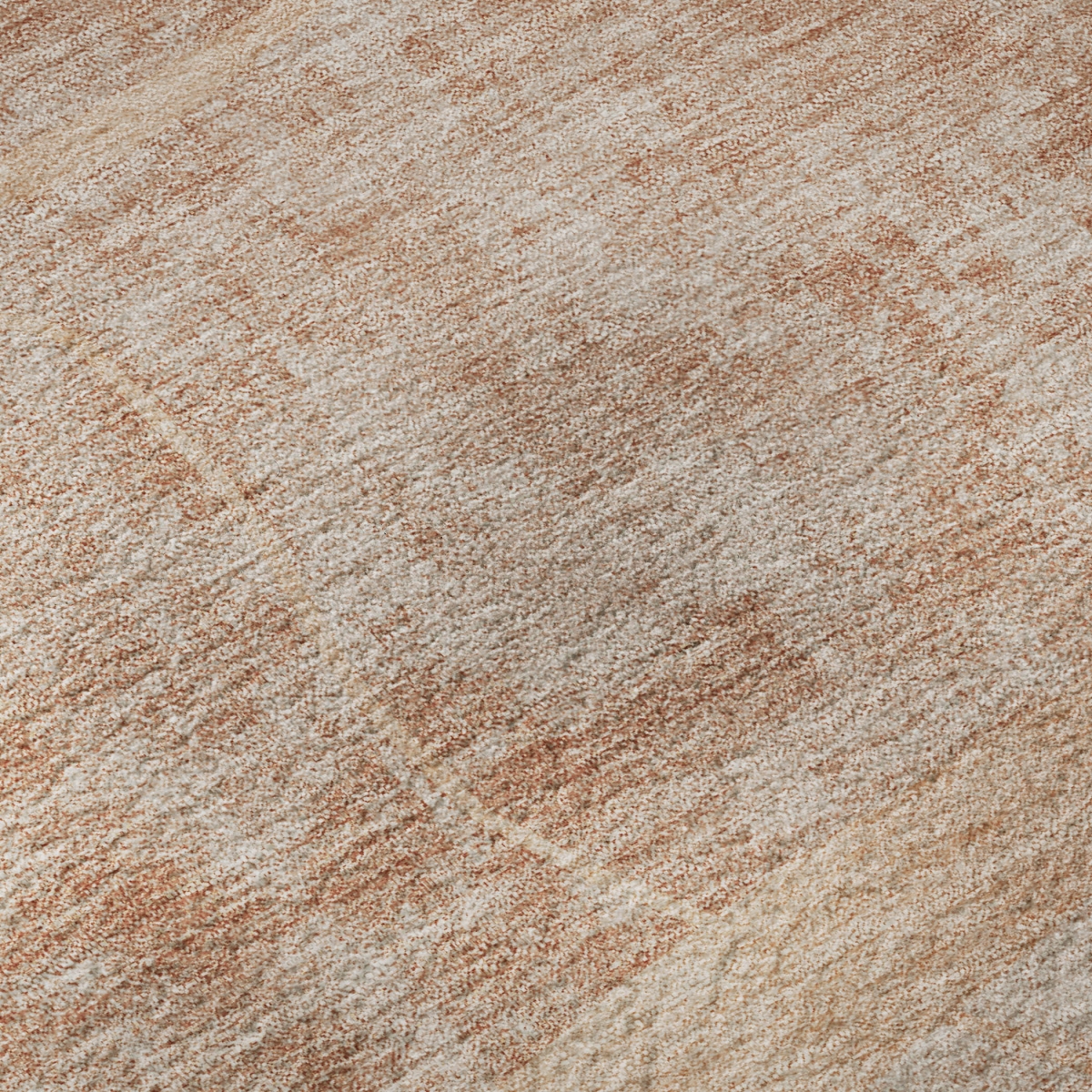 665961 8 x 10 ft. Salmon & Ivory Abstract Geometric Transitional Washable Machine Made Rectangle Area Rug with UV Protection