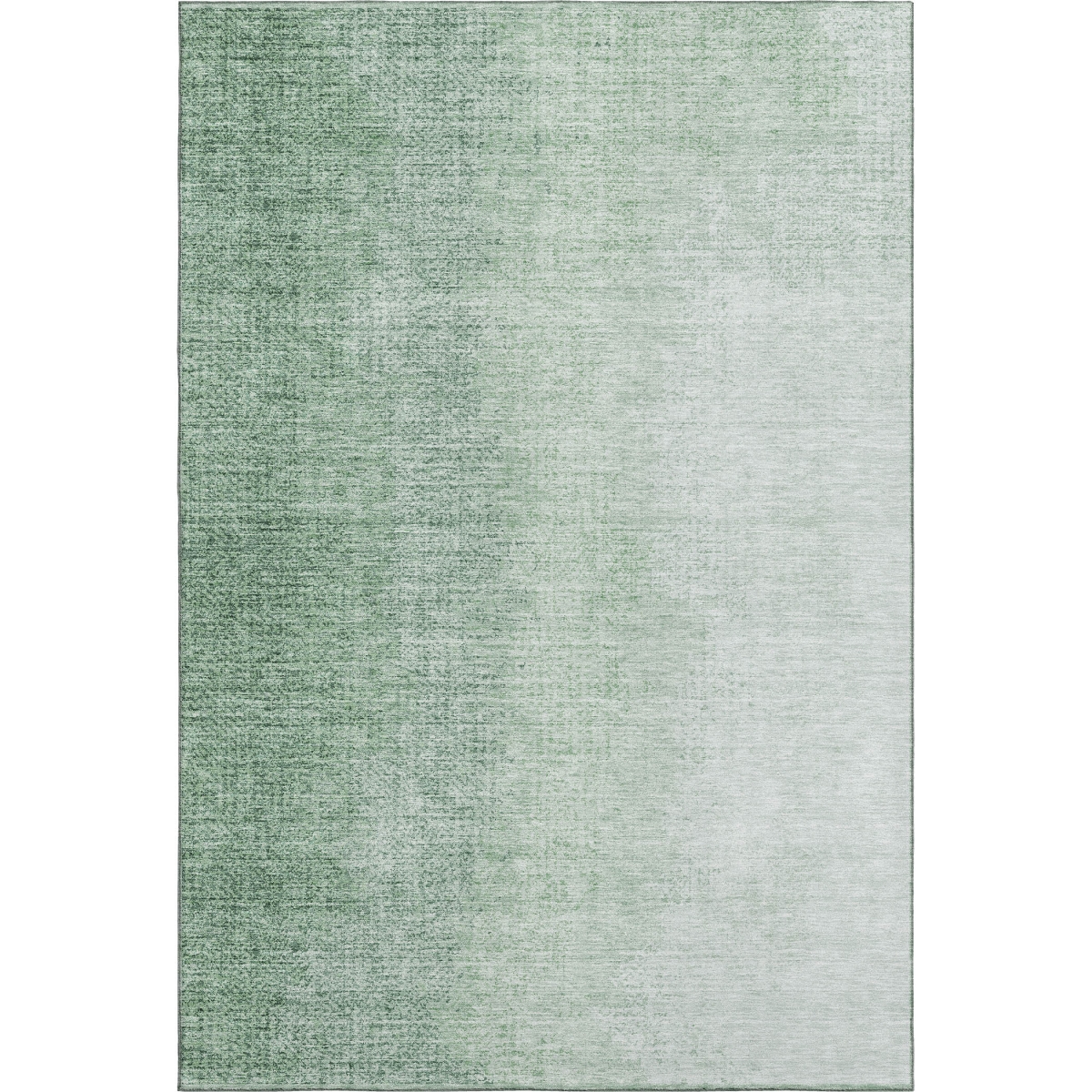 666608 10 x 14 ft. Green & Ivory Ombre Transitional Washable Machine Made Rectangle Area Rug with UV Protection