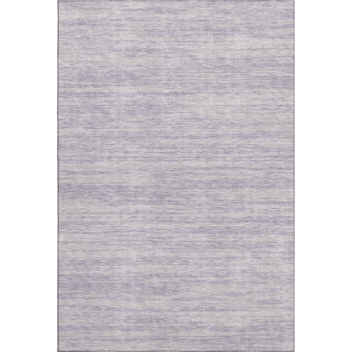 675610 8 x 10 ft. Lavender & Ivory Striped Transitional Washable Machine Made Rectangle Area Rug with UV Protection
