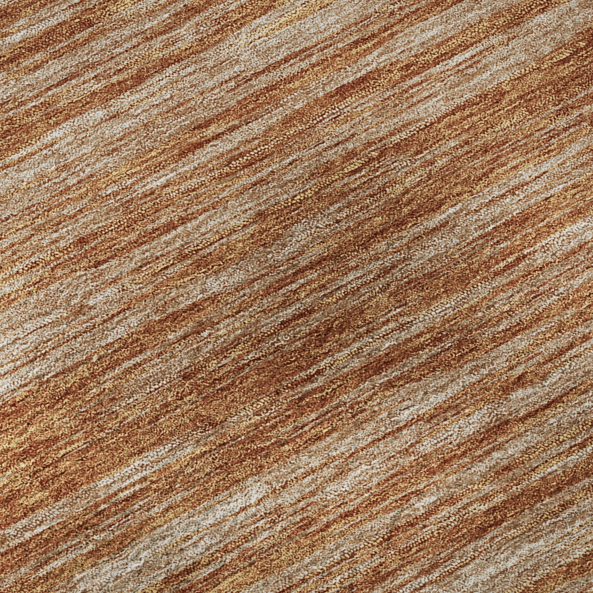 675588 10 x 14 ft. Copper & Rust Striped Washable Machine Made Rectangle Area Rug with UV Protection