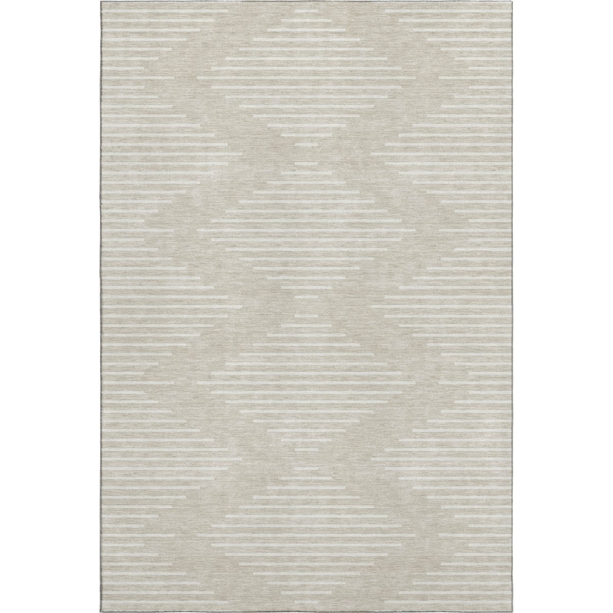 679689 9 x 12 ft. Beige & Ivory Geometric Transitional Washable Machine Made Rectangle Area Rug with UV Protection