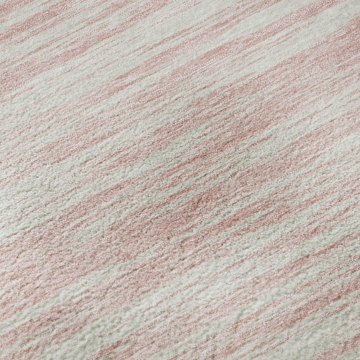 675618 10 x 14 ft. Pink & Ivory Striped Transitional Washable Machine Made Rectangle Area Rug with UV Protection