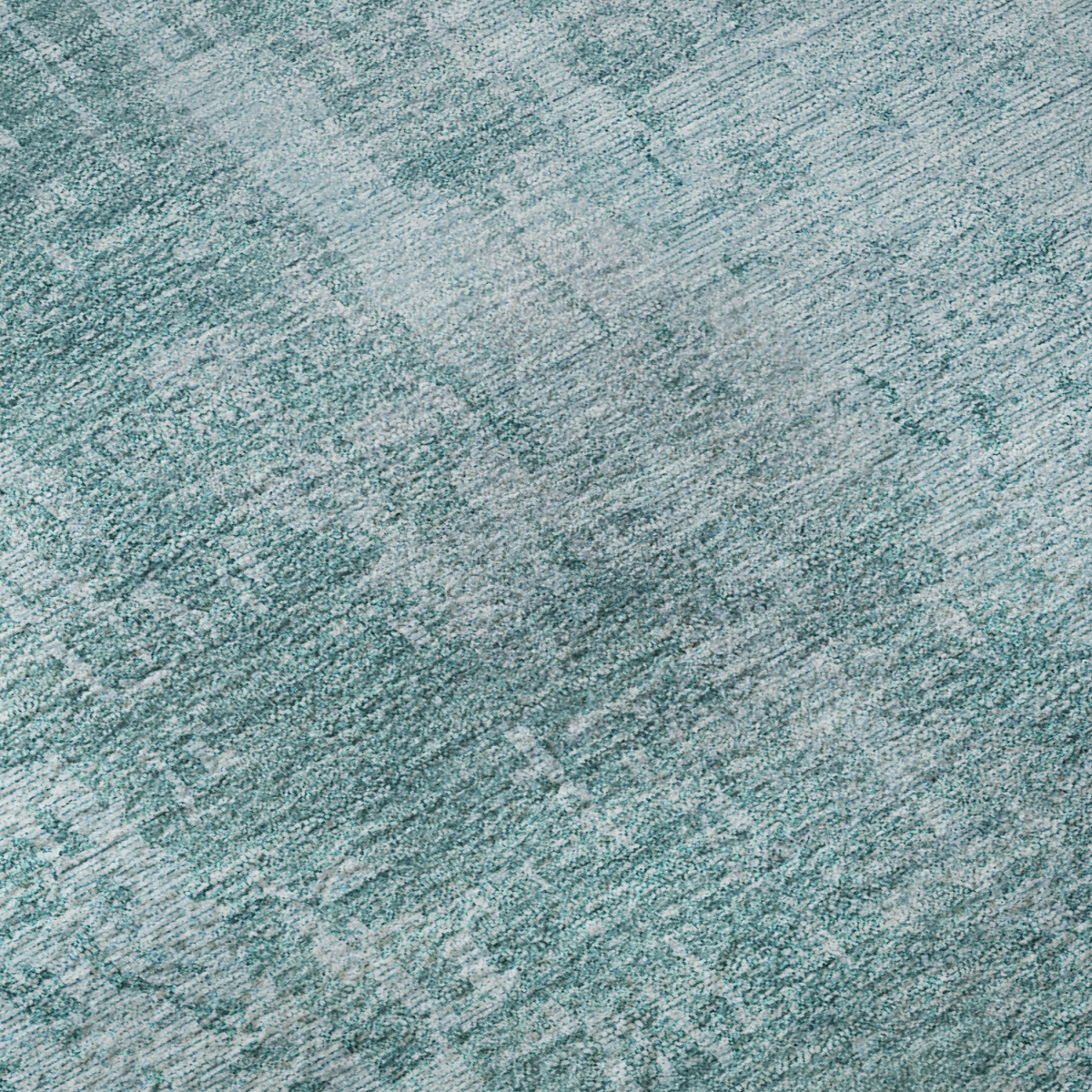 665611 5 x 8 ft. Aqua & Teal Abstract Transitional Washable Machine Made Rectangle Area Rug with UV Protection