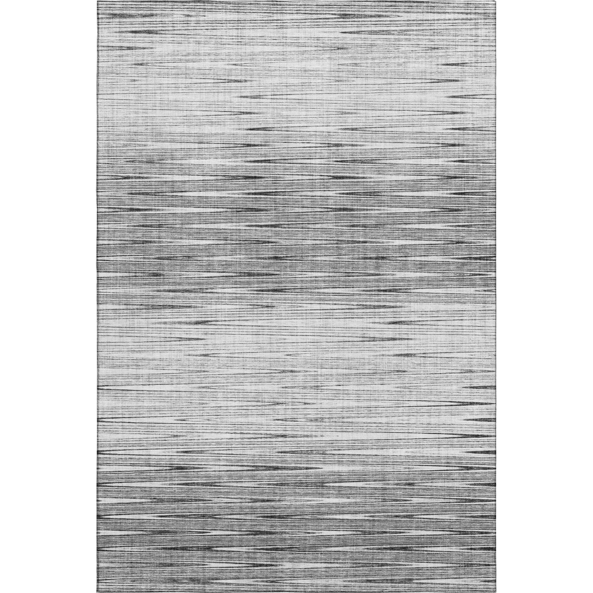 665769 8 x 10 ft. Gray & Silver Abstract Transitional Washable Machine Made Rectangle Area Rug with UV Protection