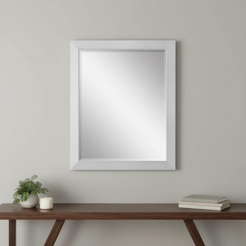 632837 32 in. Silver Framed Accent Mirror