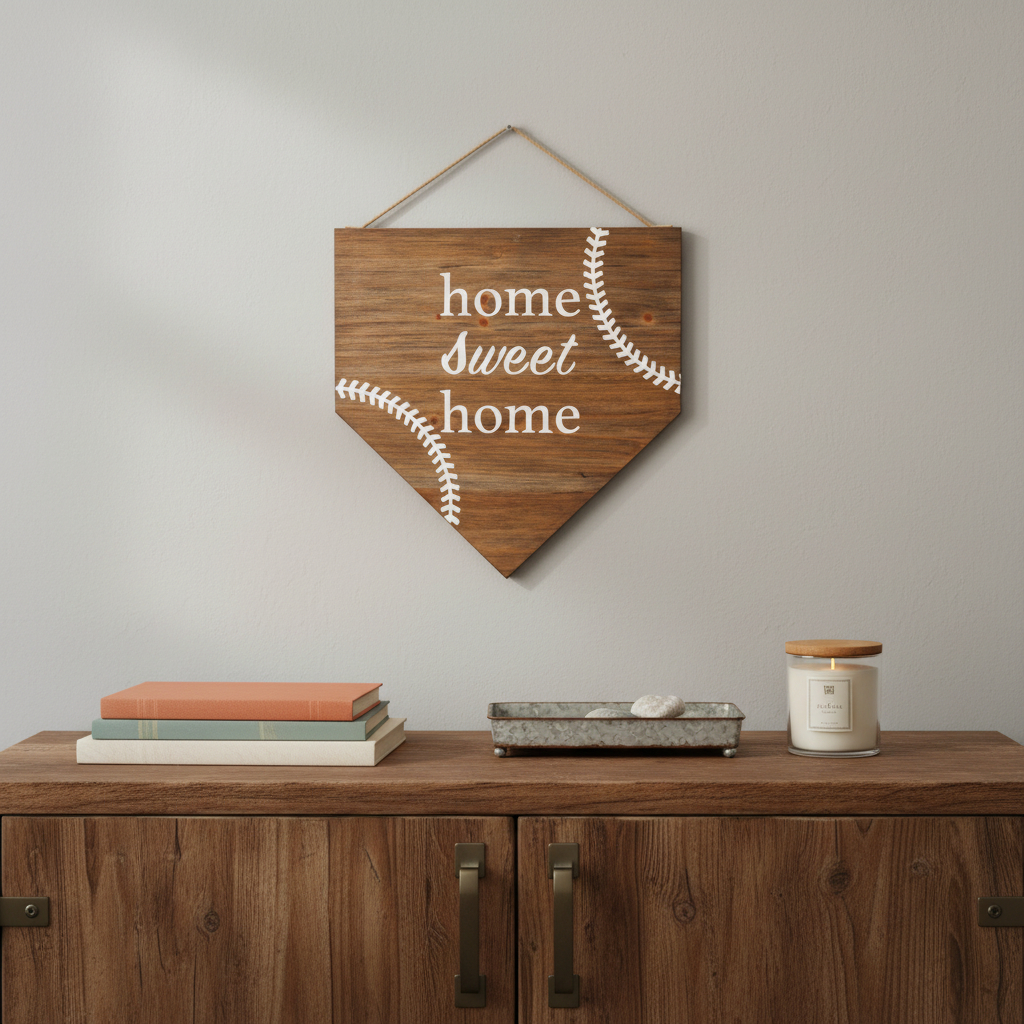 636032 Brown & White Home Sweet Home Wood Wall Decor, Set of 2
