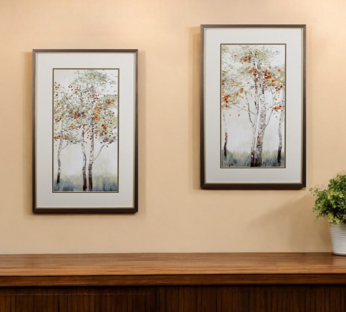 401480 Trees in the Fall Wall Art, Set of 2