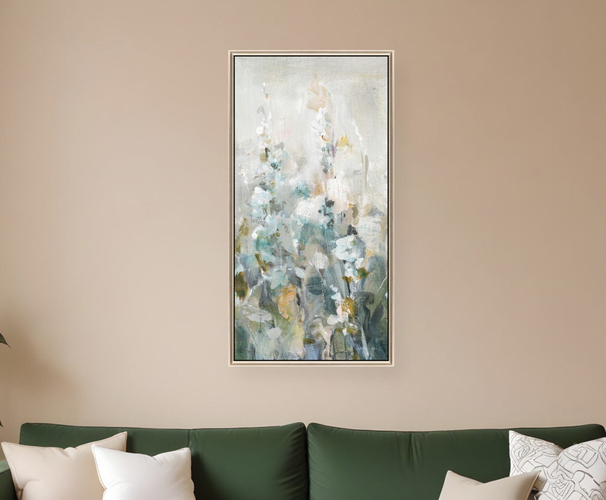 526117 Rustic Garden III Silver Floater Frame Print Wall Art