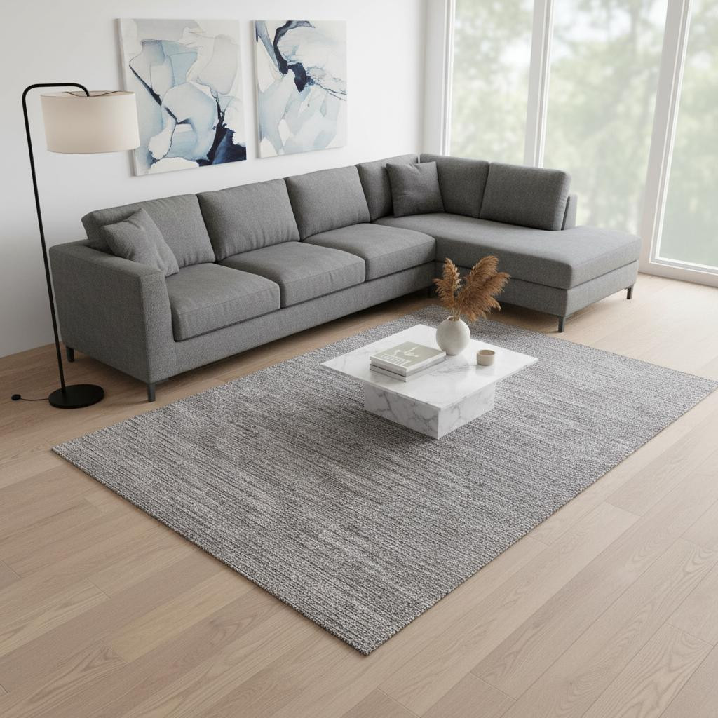 660060 8 x 11 ft. Gray Rectangle Area Rug