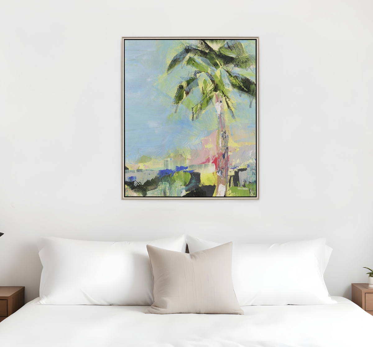 525278 Good Morning Beautiful Silver Floater Frame Print Wall Art