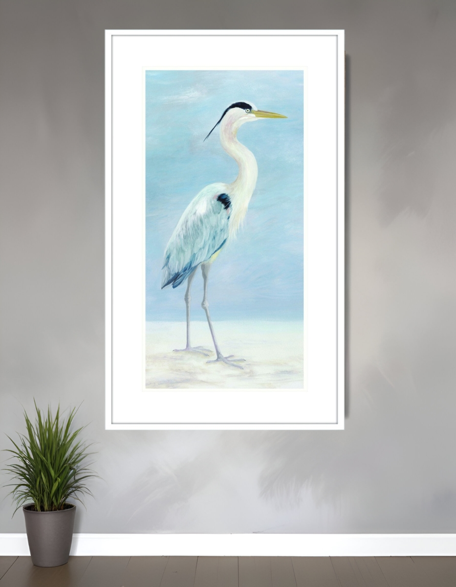 525738 Coastal Calm I White Framed Print Wall Art