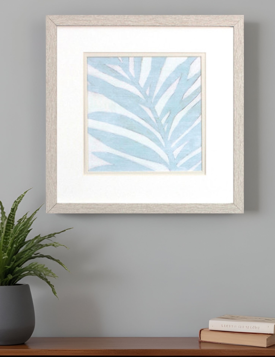 476109 Spa Palms White Framed Print Wall Art, Set of 9