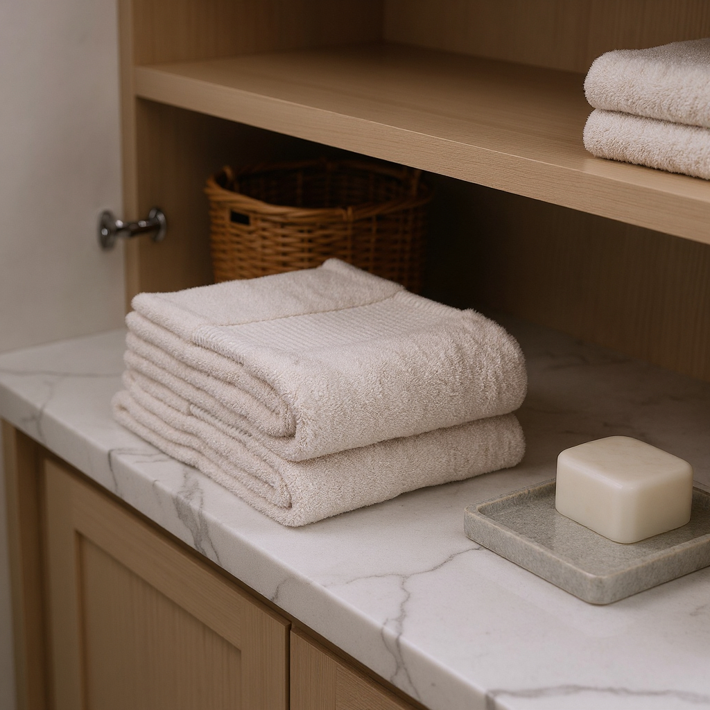 700334 36 x 72 in. Beige Cotton Quick Dry Terry Cloth Bath Sheet