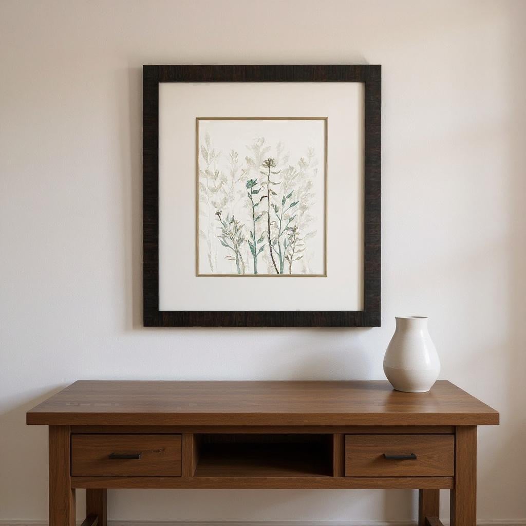 649156 Branch Silhouette Brown Framed Wall Art, Set of 2
