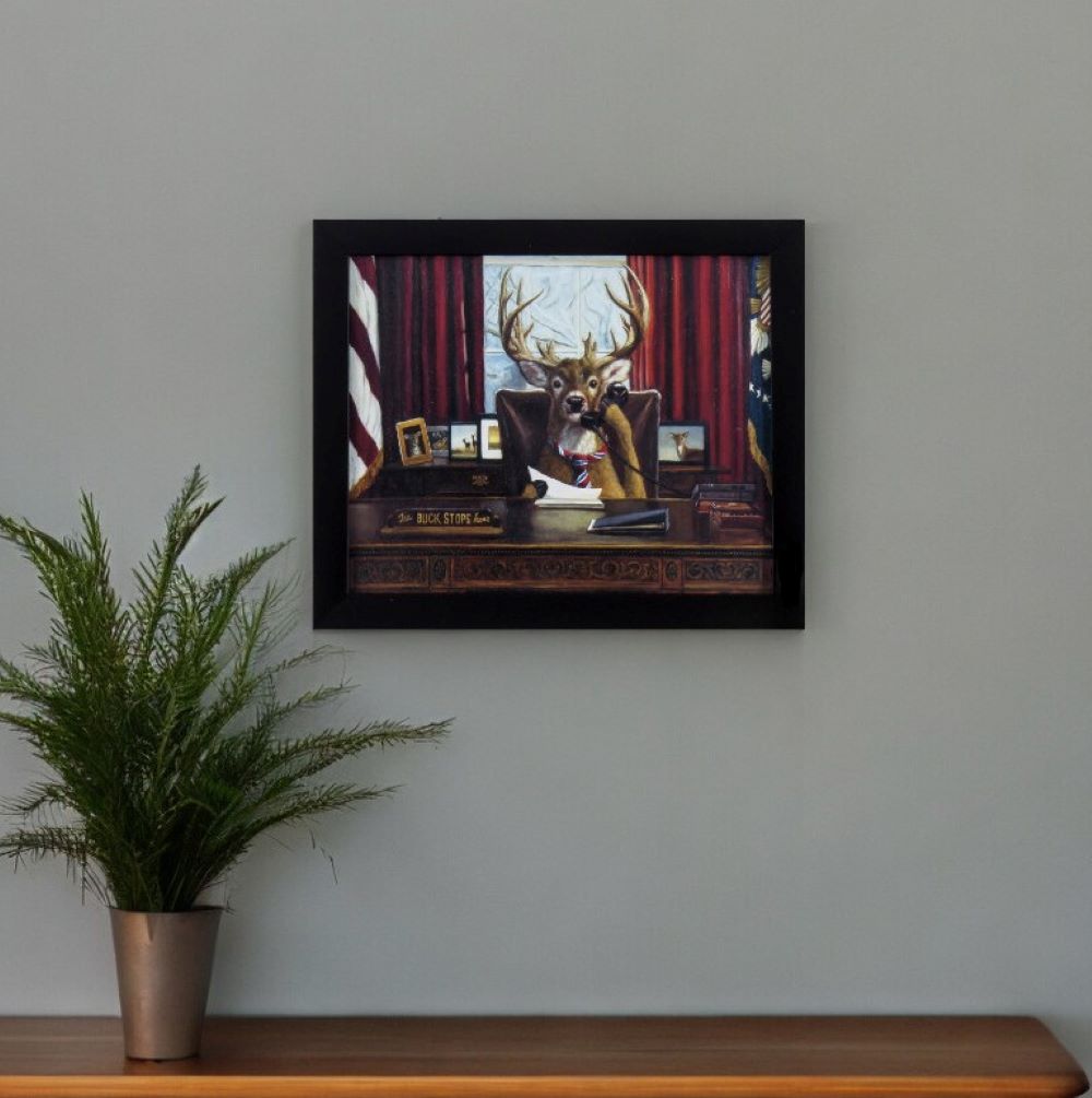 387720 The Buck Stops Here Framed Art