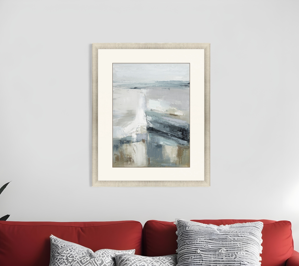 525882 Echoes of the Sea Gold Framed Print Wall Art