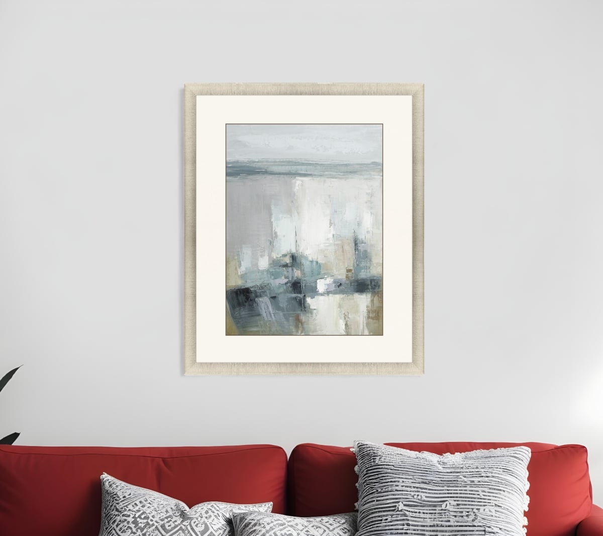 525883 Echoes of the Sea Gold Framed Print Wall Art
