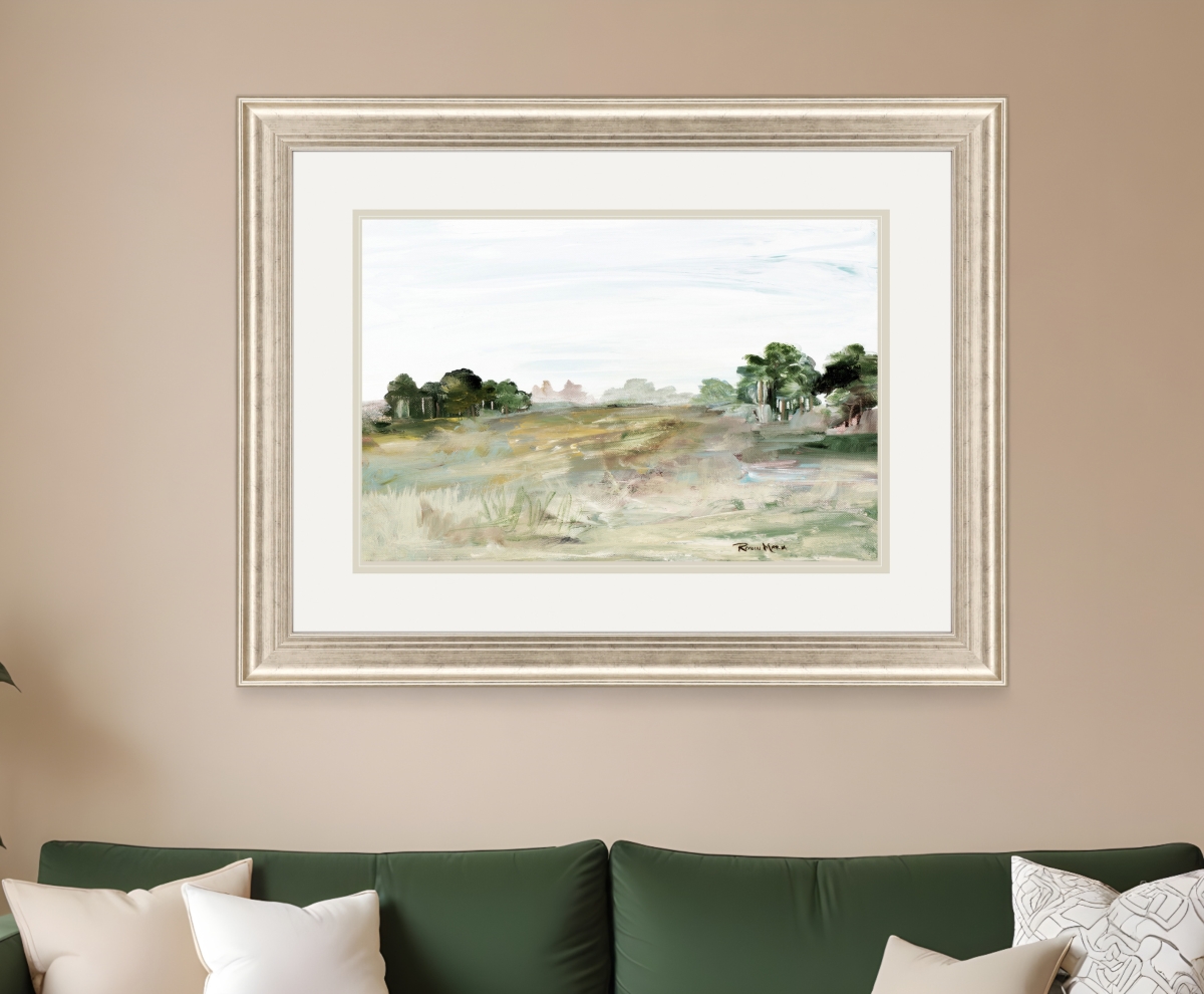 525985 Relaxing View II Silver Framed Print Wall Art