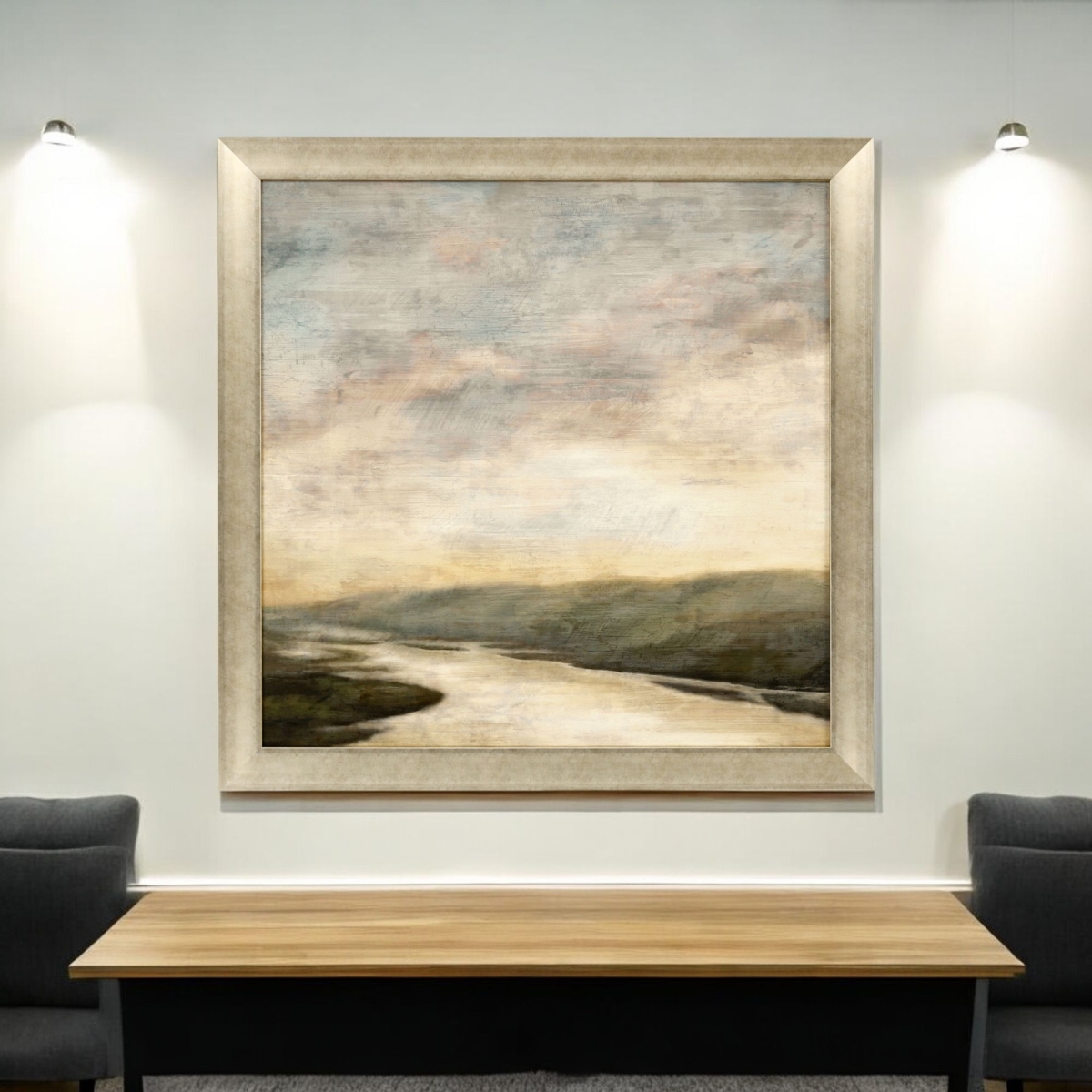 558191 Hudson River Gold Framed Wall Art