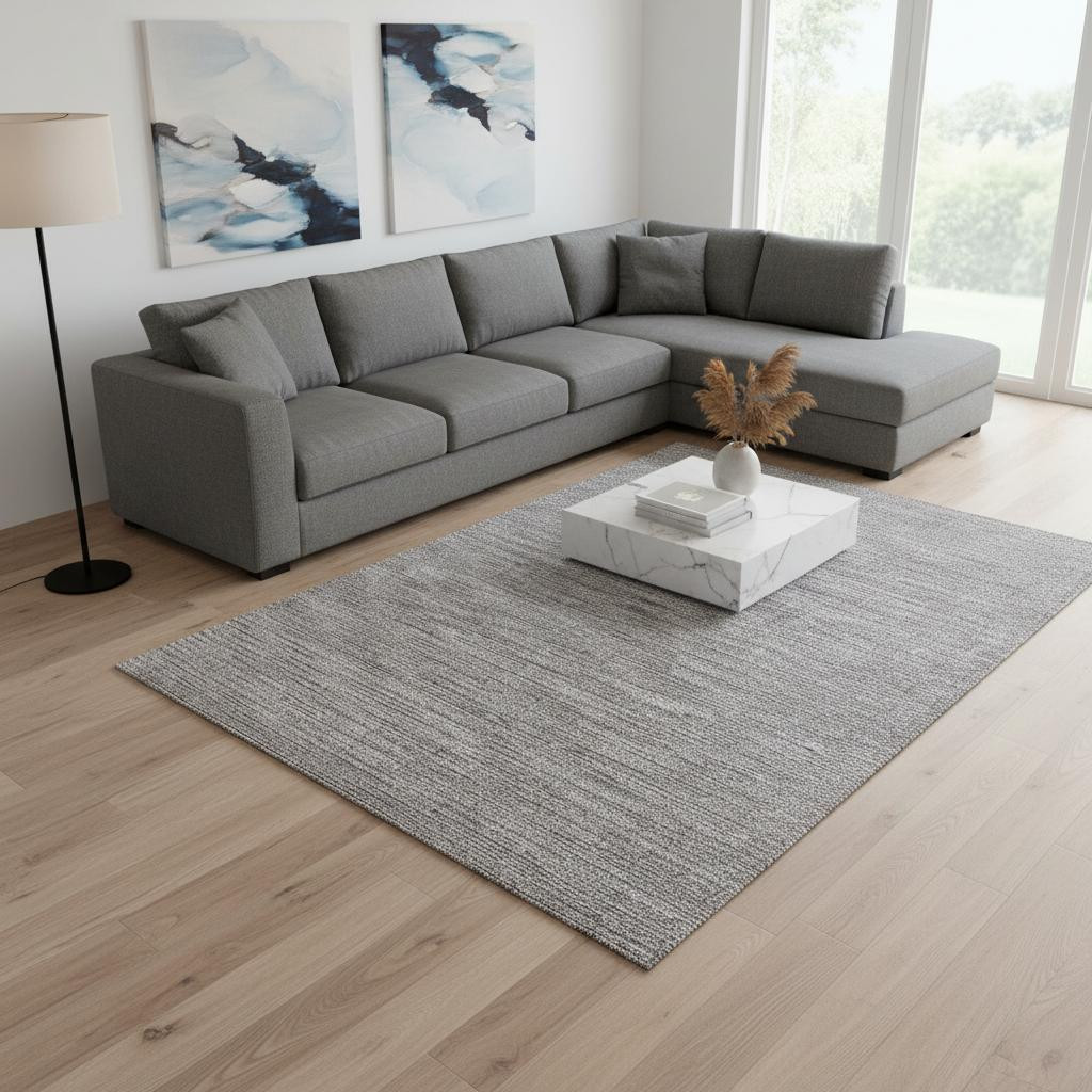 660059 7 x 10 ft. Gray Rectangle Area Rug