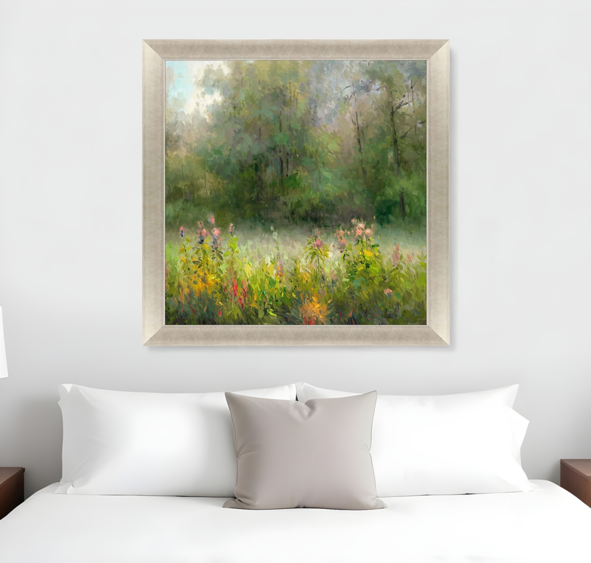 525672 Wildflowers & Woods Gold Framed Print Wall Art