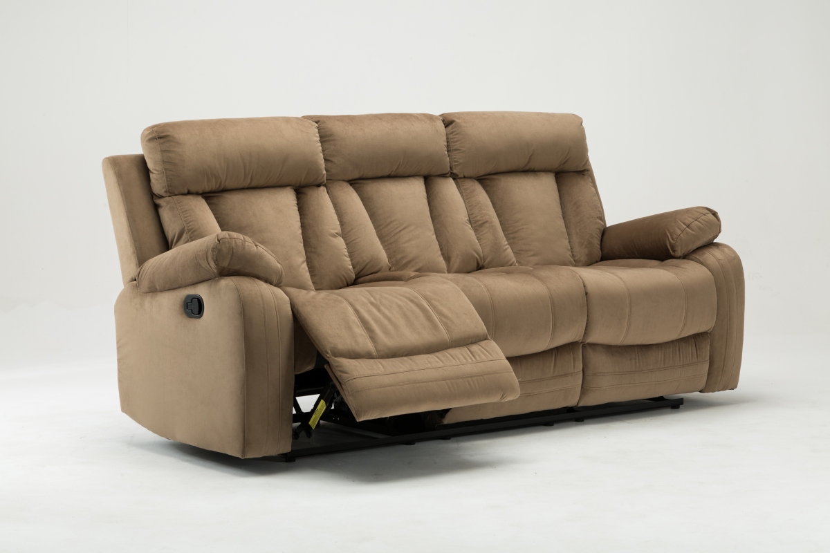 Modern Fabric Sofa, Beige - 40 in.