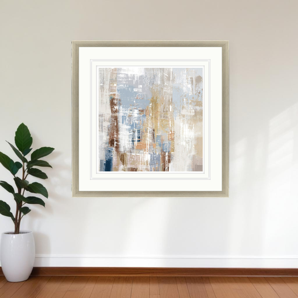 525850 Cosmic Rush Silver Framed Print Wall Art