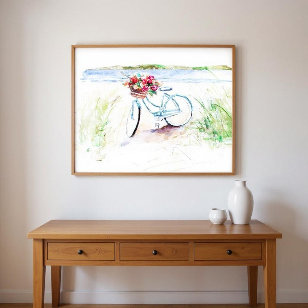 649132 Summer Ride Brown Framed Wall Art, Set of 2