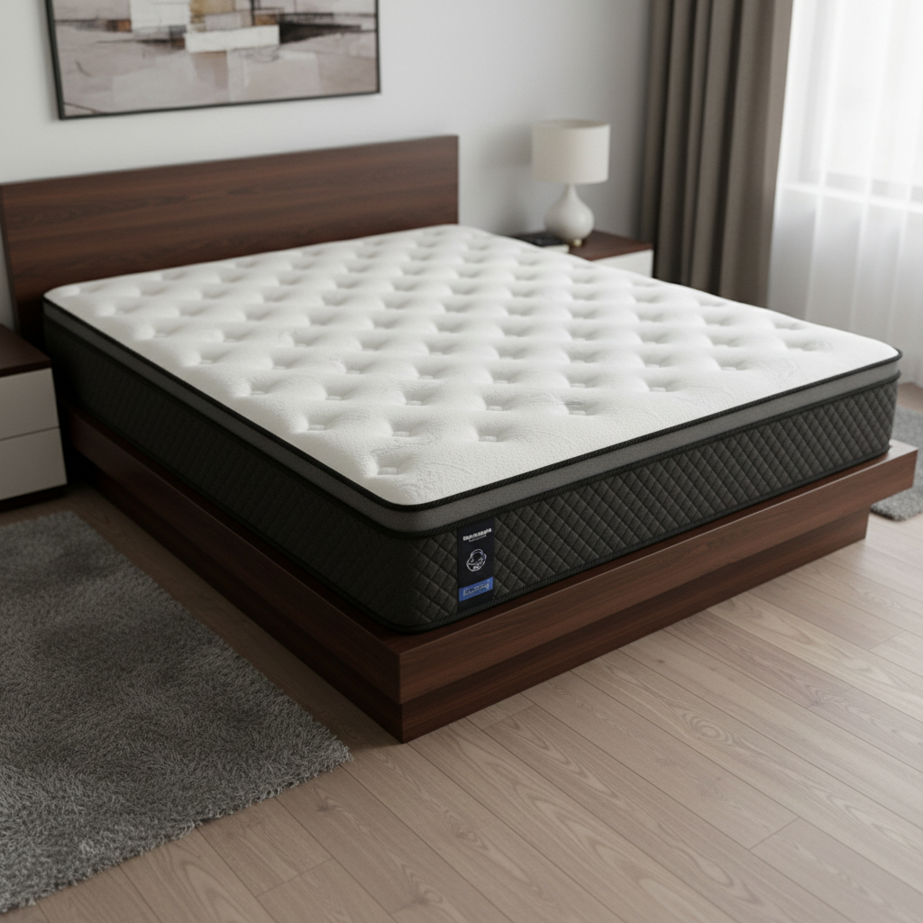 722489 12 in. Queen Size Foam Hybrid Mattress