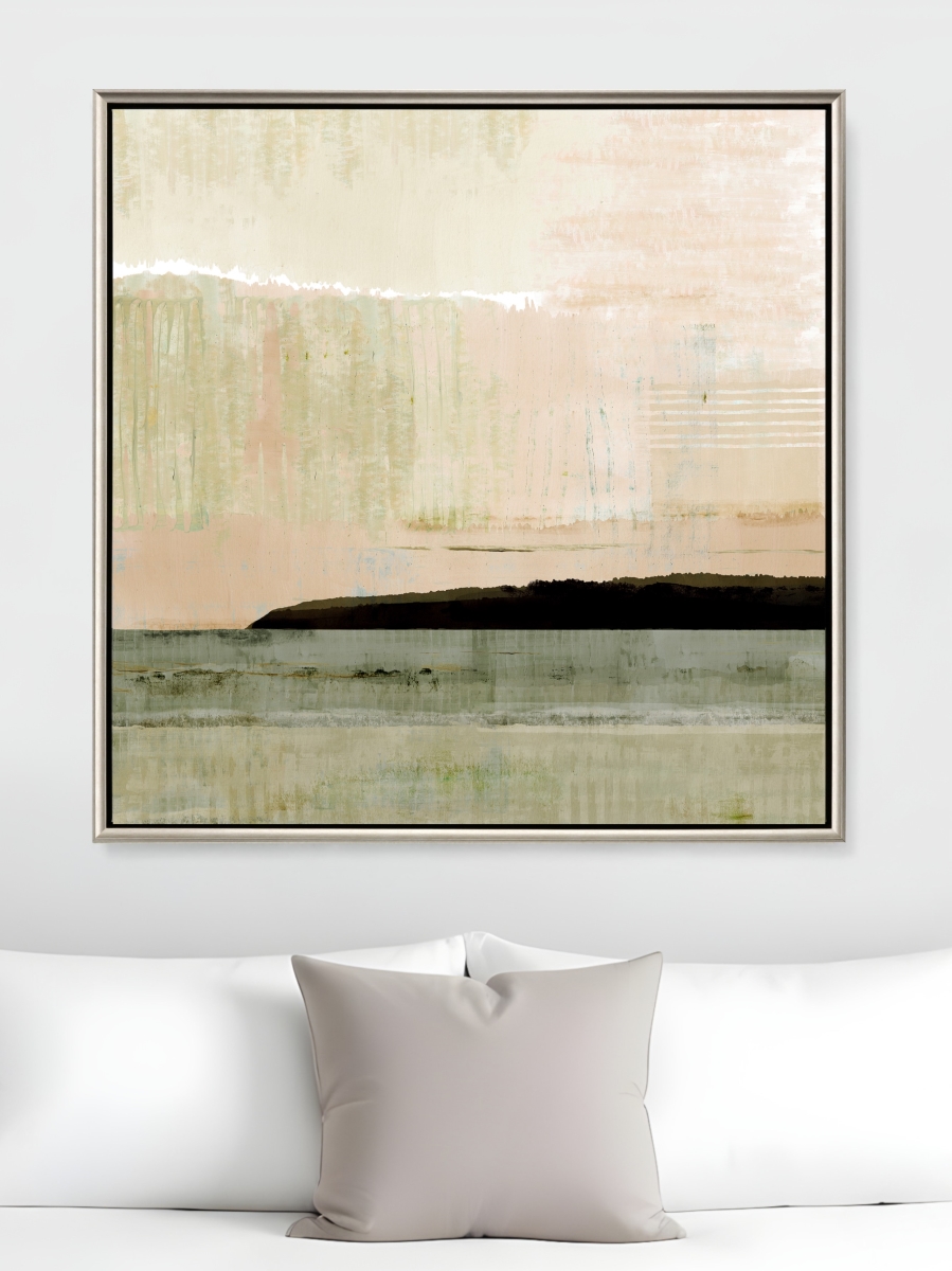 525876 Blush Horizon I Silver Floater Frame Print Wall Art