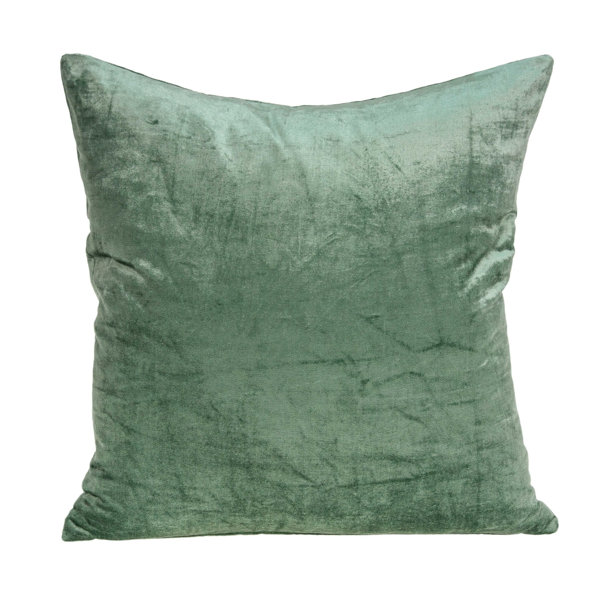 333994 18 x 7 x 18 in. Transitional Green Solid Pillow Cover with Poly Insert