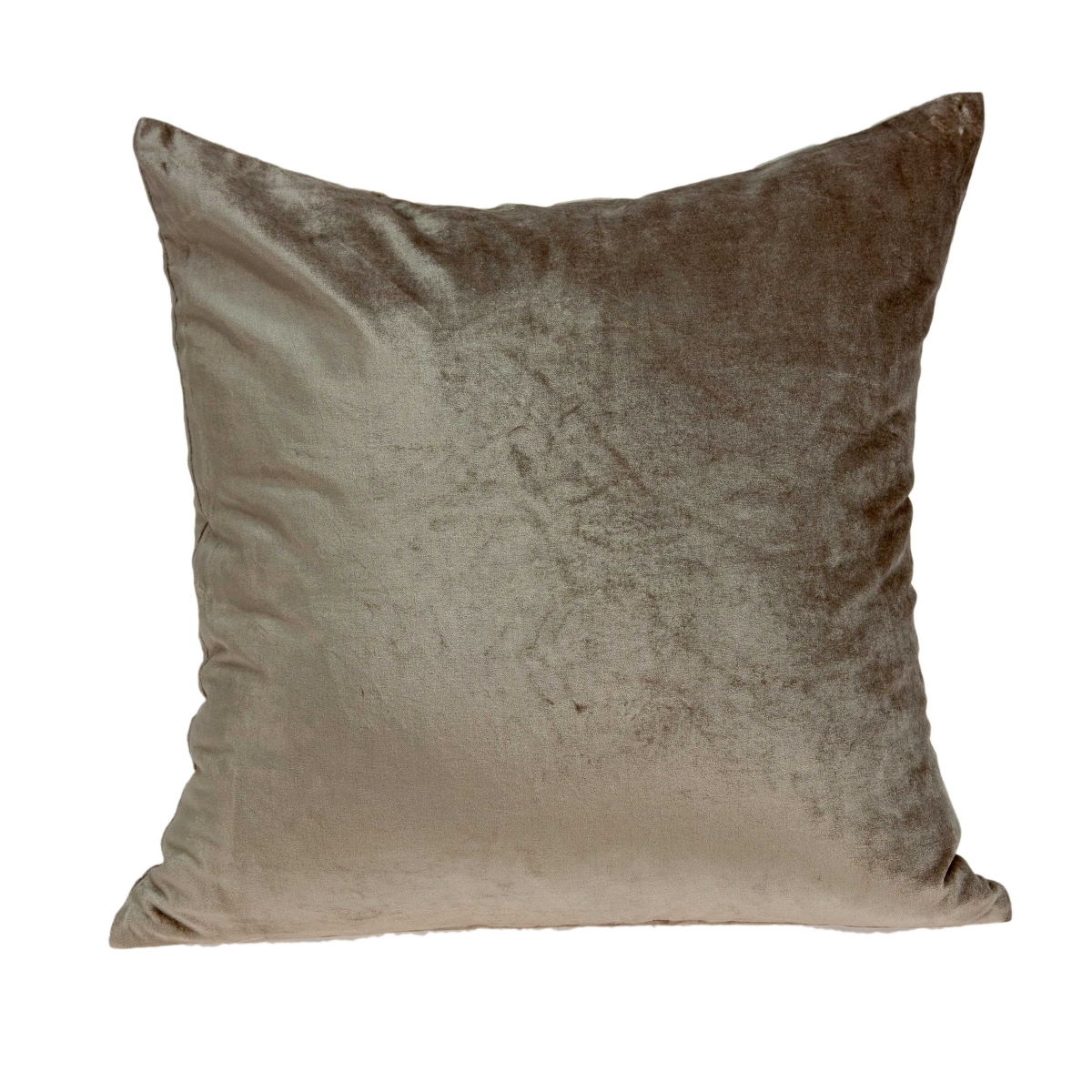 18 x 7 x 18 in. Transitional Taupe Solid Pillow Cover with Poly Insert
