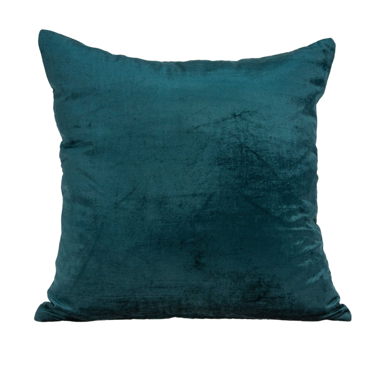 18 x 7 x 18 in. Transitional Teal Solid Pillow Cover with Poly Insert