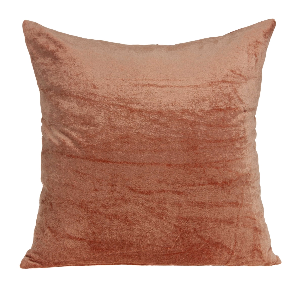 20 x 7 x 20 in. Transitional Orange Solid Pillow Cover with Poly Insert
