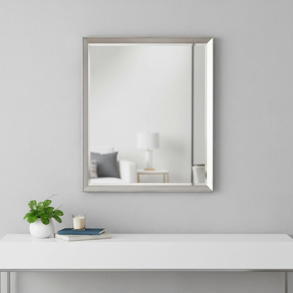 632806 32 in. Silver Framed Accent Mirror