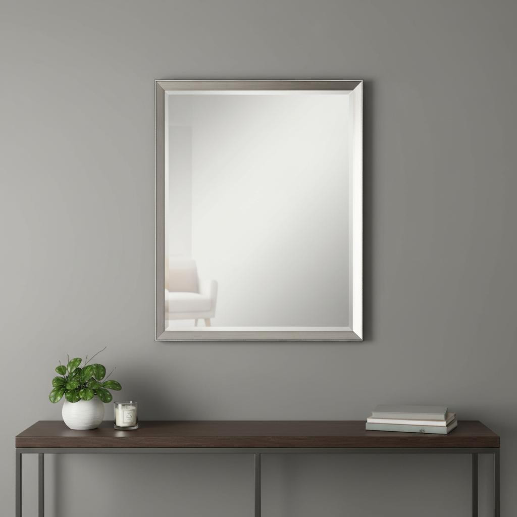 632807 40 in. Silver Framed Accent Mirror