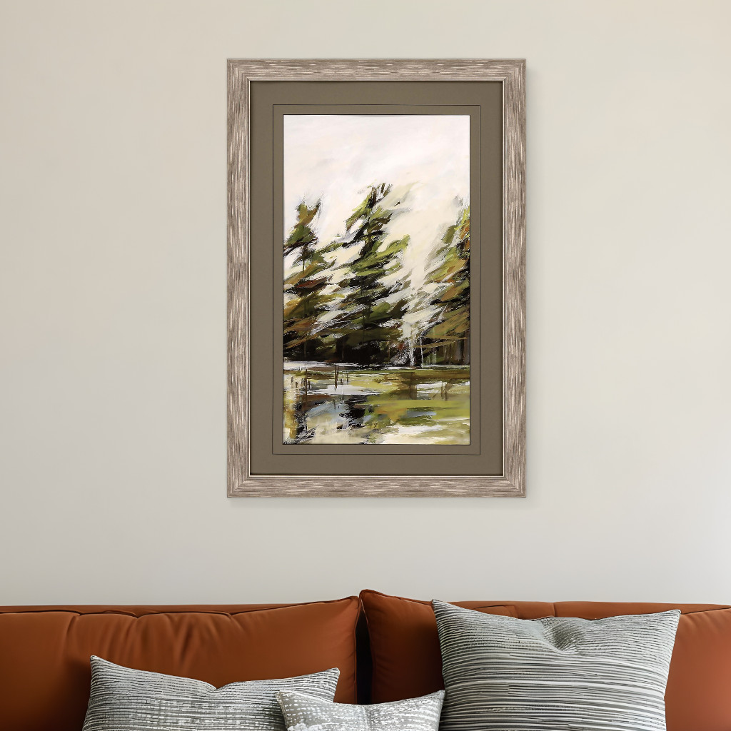 525305 Evergreen Silver Framed Print Wall Art