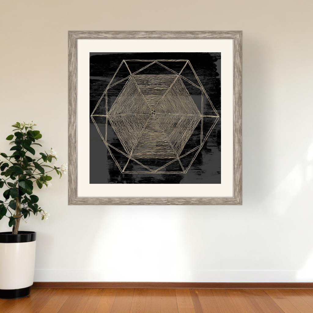 525791 Woven Dreams II Silver Framed Print Wall Art