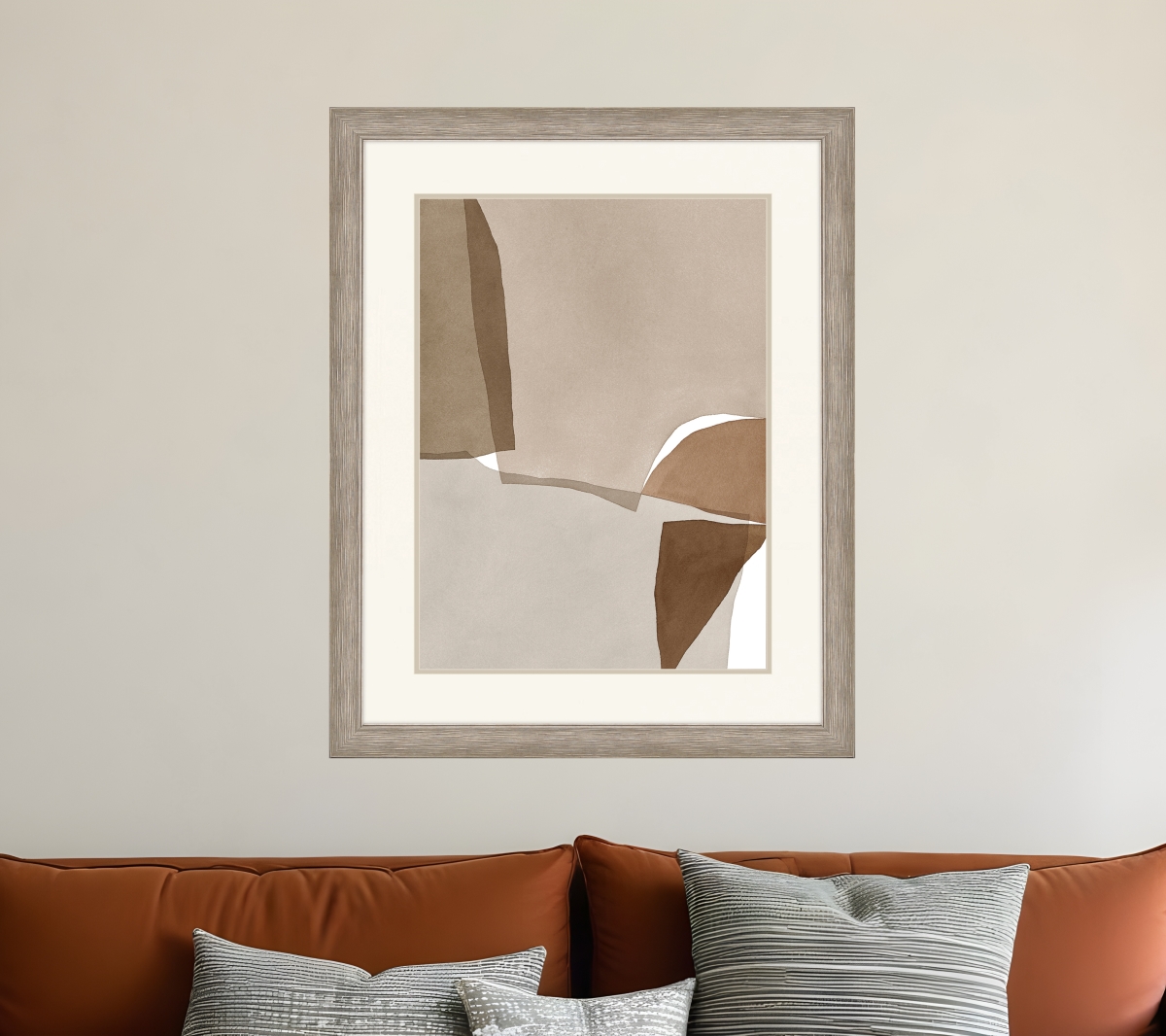 526137 Translucent Harmony Silver Framed Print Wall Art